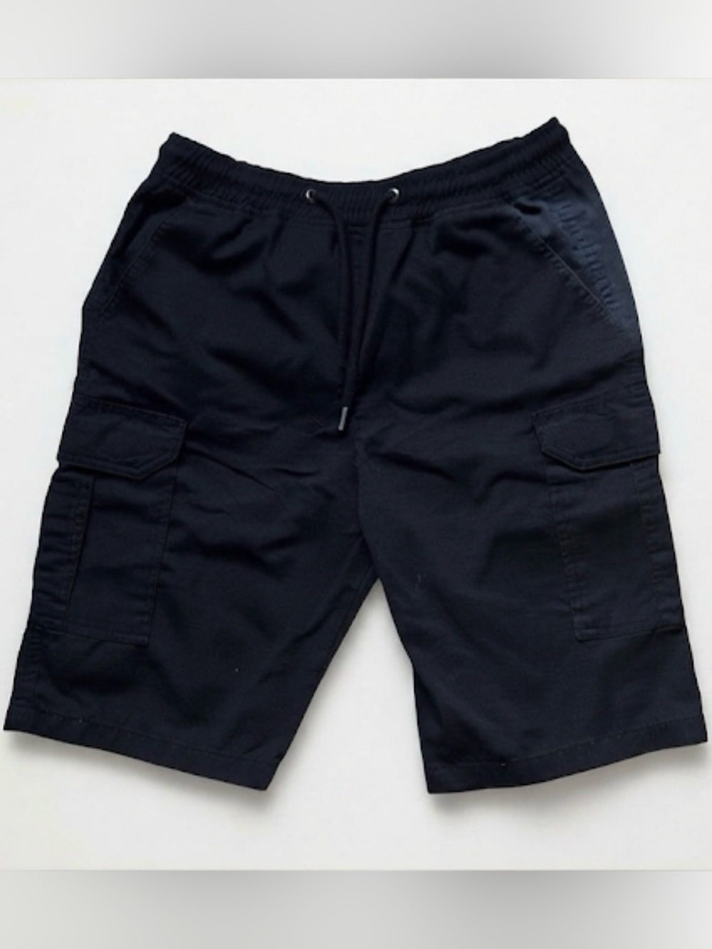 boohooMAN Black Cargo Shorts Utility Drawstring Men’s Small